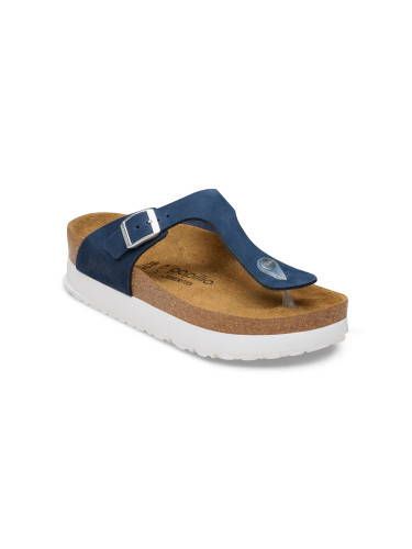 Birkenstock Gizeh Flex Platform Nubuck Leather Regular Fit New Navy Жени - Сандали Birkenstock - Син - 1031413-3.5 - Size: 3.5