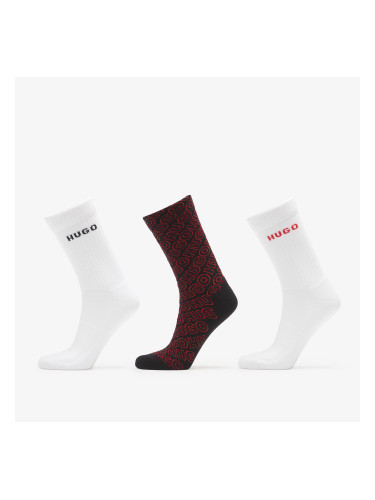 Чорапи Hugo Boss 3-Pack Qs Logo Aop Cc Multicolor 39-42