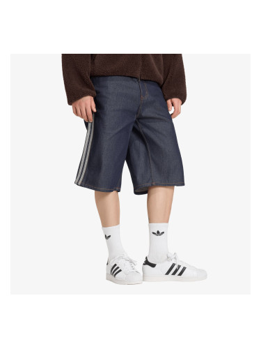 Къси панталони adidas Firebird Adicolor Jorts Mid-Rise Straight Leg Indigo Denim 30