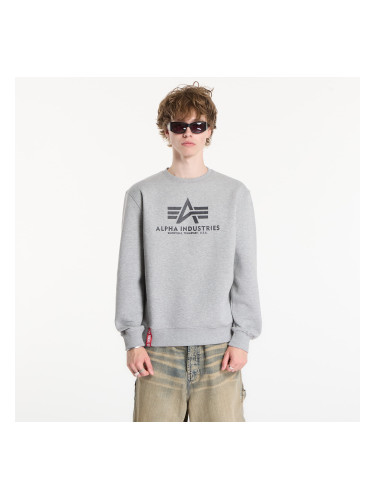 Суитшърт Alpha Industries Basic Hoody Small Logo II Grey Heather L
