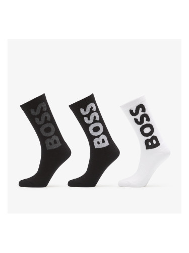 Чорапи Hugo Boss 3-Pack Qs Rib Logo Cc Multicolor 39-42