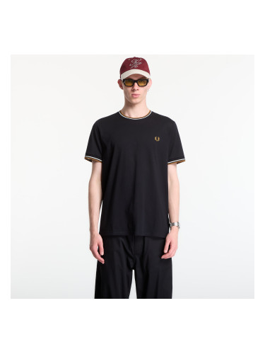 Тениска Fred Perry Twin Tipped T-Shirt Black M