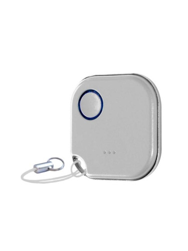 Безжичен Smart ключ, 4 функции, BT, бял, Shelly Blu Button1 - White, 266441