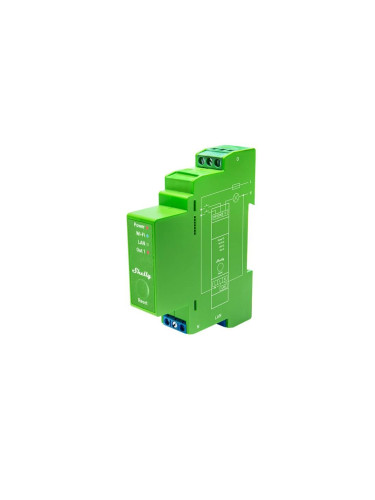 Wi-Fi Smart димер, 110~230VAC, 1 канал, електромер,  DIN, Shelly PRO Dimmer 1PM, 268162S