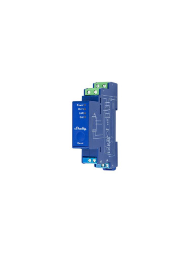 Wi-Fi Smart контролер, 110~230VAC, 1 канал, електромер, DIN, Shelly PRO Dimmer 0/1-10V, 268209