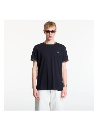 Тениска Fred Perry Twin Tipped T-Shirt Navy L