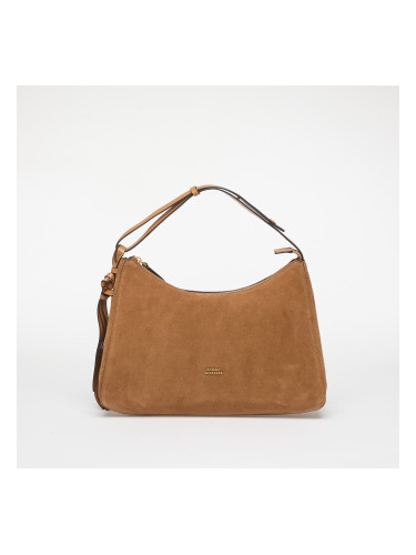 Tommy Hilfiger Statement Shoulder Bag Suede Cognac Universal