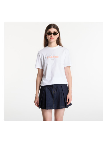 Тениска Calvin Klein Jeans Ss Classic Resort Calvin Logo Tee Bright White XS