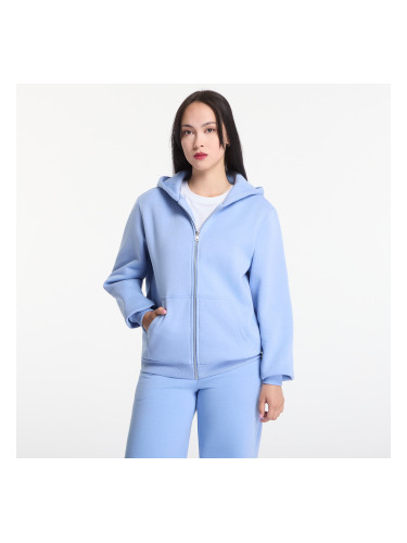 Суитшърт Urban Classics Ladies Fluffy Zip Hoody Powder Blue XS