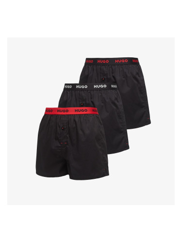 Боксерки Hugo Boss Woven Boxer Triplet Black M