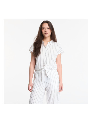 Риза Urban Classics Ladies Structured Striped Tied Blouse Off White/ Black L