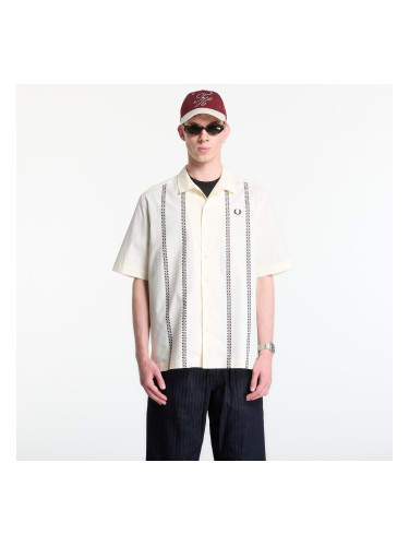 Риза Fred Perry Placement Print Revere Shirt Ecru L