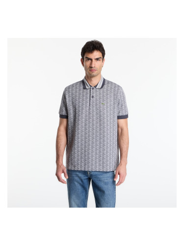 Риза LACOSTE Short Sleeved Ribbed Collar Shirt Calluna/ Graphite 6