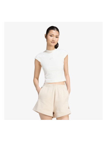 Тениска adidas Kit Small Logo Rib T-Shirt Off White S