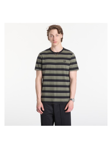 Тениска Fred Perry Fine Stripe T-Shirt Green M
