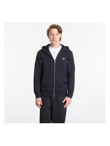 Суитшърт Fred Perry Hooded Zip Through Sweatshirt Black L
