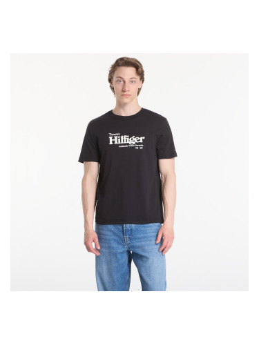 Тениска Tommy Hilfiger Nautical Chest Graphic Reg Tee Black S