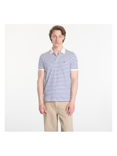 Тениска Tommy Hilfiger Liquid Cotton Reg Seasonal Polo Tee Ivory Petal / Pigment Blue S