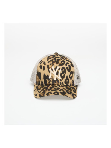 Шапка New Era 9FORTY MC AF Trucker Leopard New York Yankees NFL Brown Suede Universal