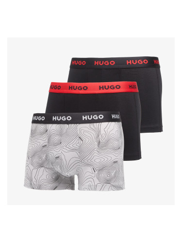 Боксерки Hugo Boss Trunk Triplet Design Black S