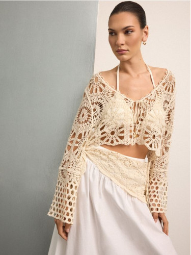 Mohito - LADIES` PONCHO - кремaво