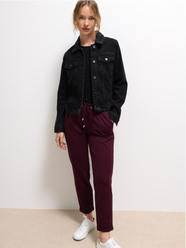 Mohito - LADIES` TROUSERS - махагон