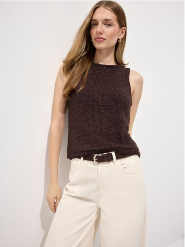 Mohito - LADIES` SWEATER - тъмно кафяво