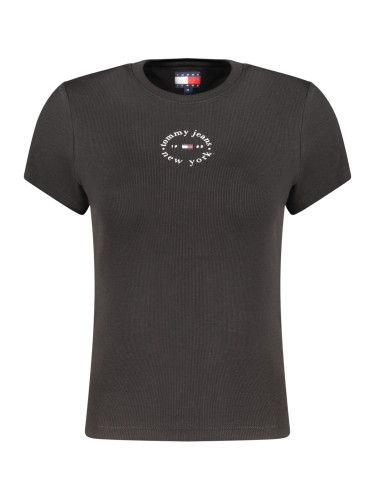 TOMMY HILFIGER WOMEN'S SHORT-SLEEVE T-SHIRT BLACK