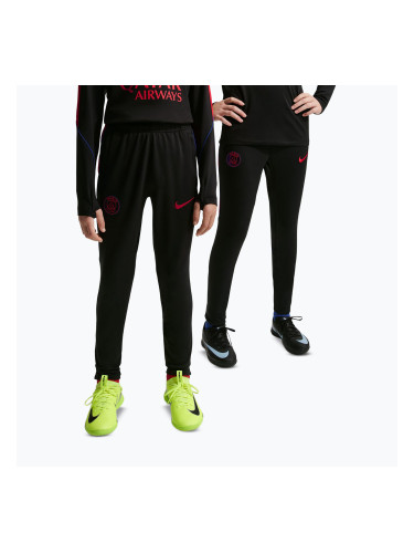 Детски футболни панталони Nike Paris Saint-Germain Strike Dri-Fit black/global red/global red