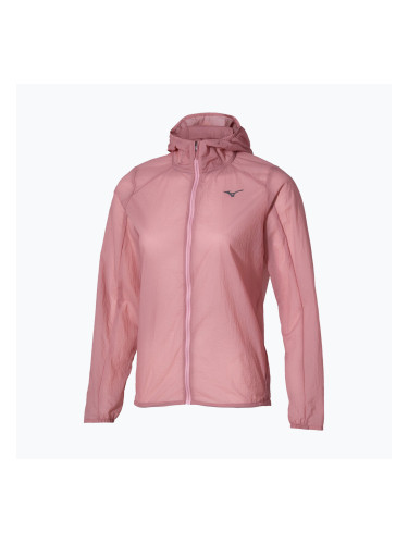 Дамско яке за бягане Mizuno Tech Light Hooded Jacket rose elegance