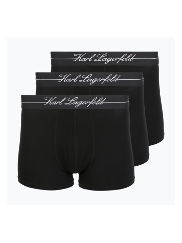 Мъжки боксерки KARL LAGERFELD Hotel Karl Lyocell Trunk 3 чифта black