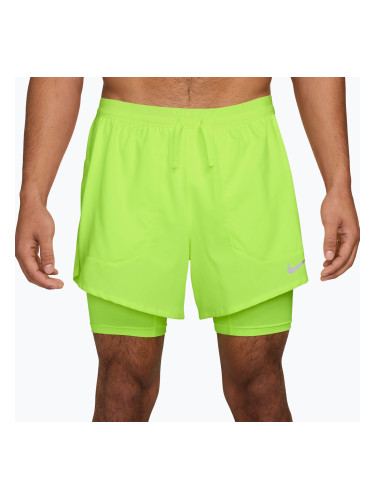 Мъжки шорти за бягане Nike Stride Dri-Fit Hybrid 5" volt ice