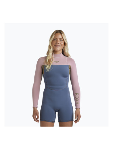 Дамски неопренов костюм за плуване ROXY 2/2 mm Prologue+ LS Springsuit Flock ash