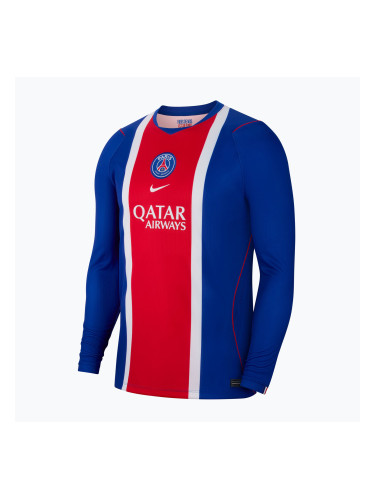 Мъжка футболна блуза с дълъг ръкав Nike Paris Saint-Germain Dri-Fit Stadium Home old royal/white/university red/white