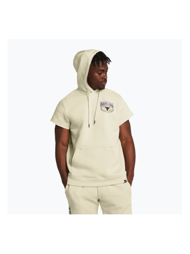 Мъжки суитшърт Under Armour Project Rock Q1 SS Icon Fleece Hoodie beige