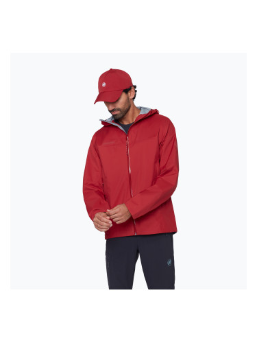 Мъжко ветроустойчиво яке Mammut Ducan HS Hooded dark mammut red