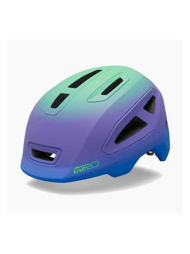 Детска велосипедна каска Giro Scamp II matte blue jewel/vivid green