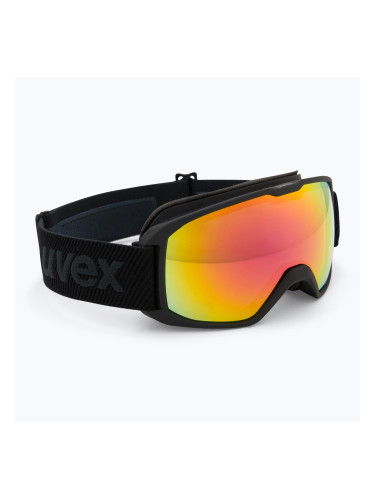 Предпазни ски очила UVEX Xcitd V black matt/mirror rainbow clear