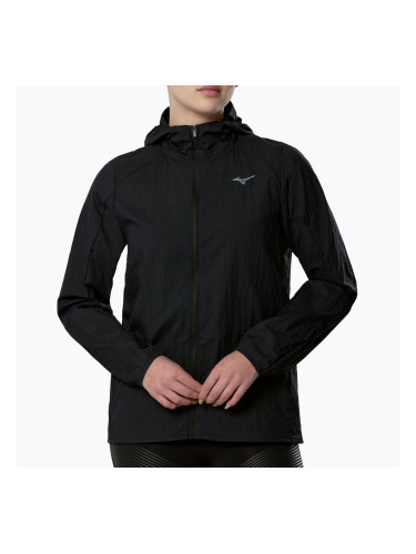Дамско яке за бягане Mizuno Tech Light Hooded Jacket black