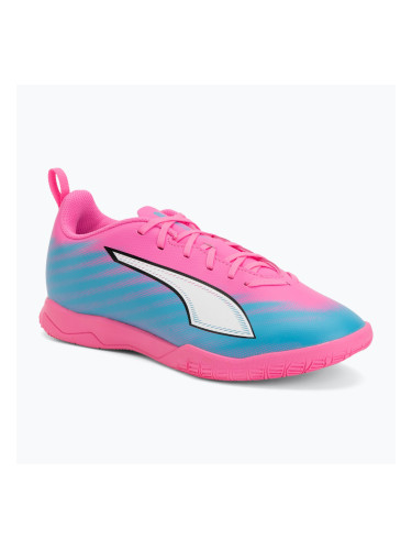 Детски футболни обувки PUMA Ultra 6 Play It Jr poison pink/puma wht/sun stream/bright aqua/puma blk