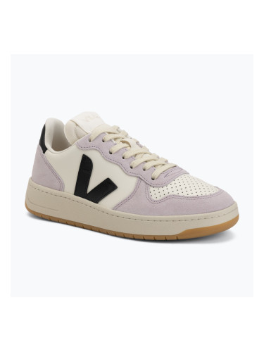 Дамски обувки VEJA V-10 Prime Leather pure/black/parme