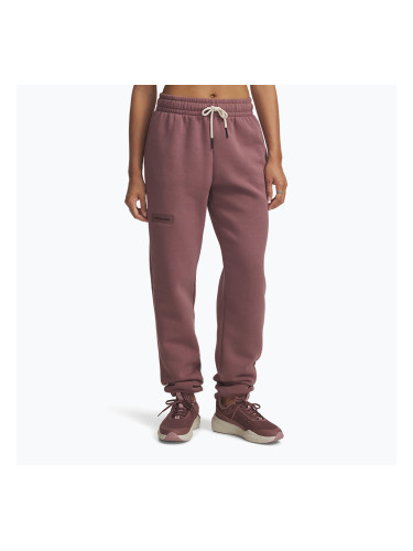 Дамски панталони за тренировка Under Armour Project Rock Icon maroon mist/black