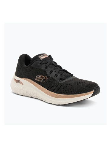 Дамски обувки SKECHERS Arch Fit 2.0 Glow The Distance black/rose gold