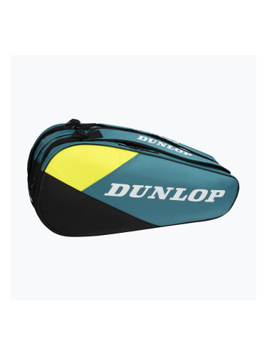 Чанта за тенис на Dunlop SX-Club 6 RKT тил/черно/жълто