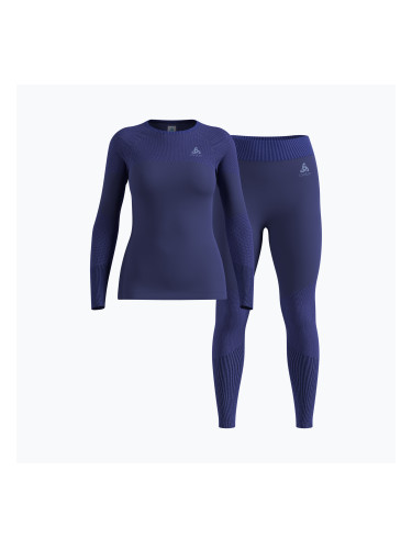 Дамски комплект термоактивно бельо ODLO Fundamentals Performance Warm skipper blue