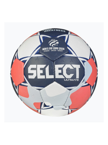Хандбална топка SELECT Ultimate Euro Men v26 Replica white/red/black размер 3