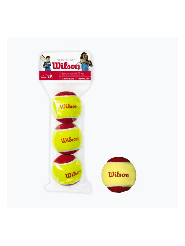 Детски топки за тенис Wilson Starter Red Tballs 3 бр. жълто/червено 2000031175