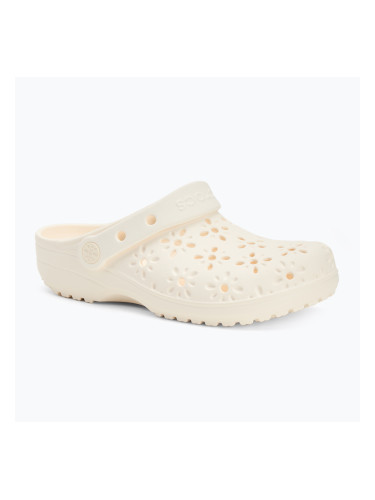 Crocs Classic Floral Cutout Clog Детски джапанки мел