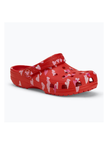 Crocs Classic Valentines Day Kids Clog cherry red