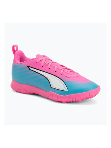 Детски футболни обувки PUMA Ultra 6 Play TT Jr poison pink/puma wht/sun stream/bright aqua/puma blk